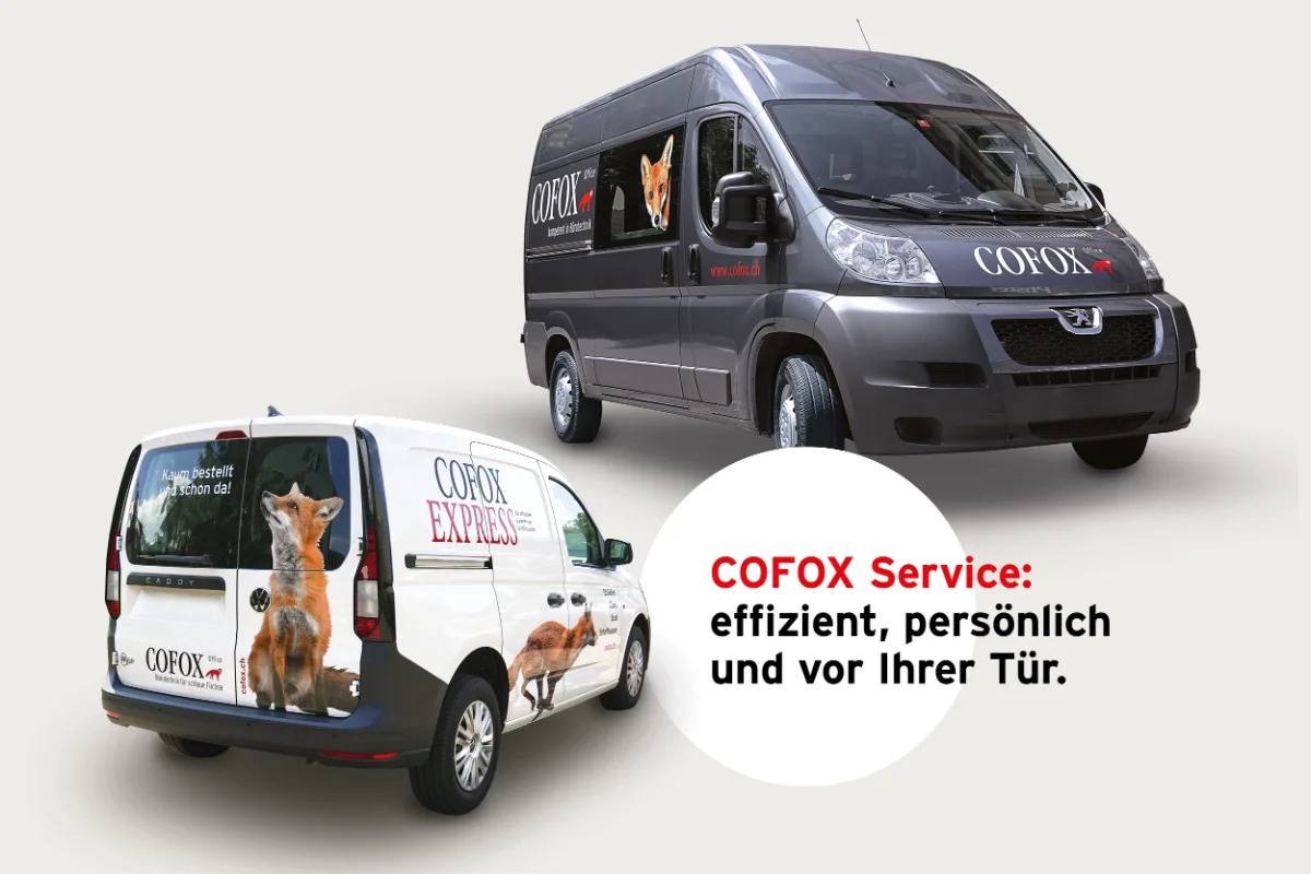 COFOX Service: effizient, persönlich und vor Ihrer Tür.